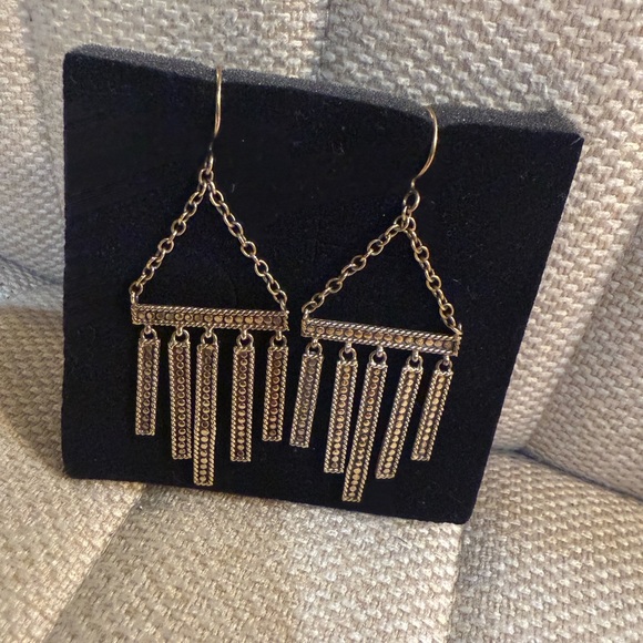 Anna Beck 18K Gold and 925 Silver Plated Chandelier Earrings - Picture 5 of 12
